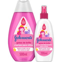 Johnson's Baby Shine Drops Kinder Shampoo & Spülung 500ml + 200ml