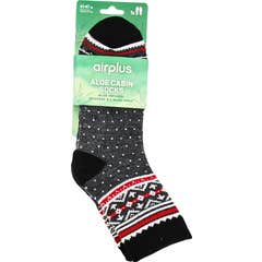 AirPlus Moisturizing Aloe Socks Men Gray Black 41-47 1 Pair