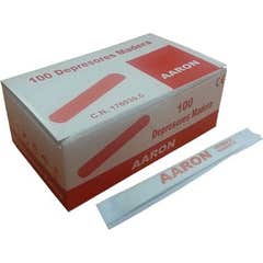 Aaron Depresor Madera 100 uds