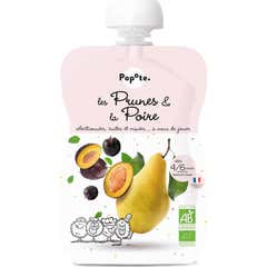 Popote Compota Ciruelas & Pera +4/6M Bio 120 g