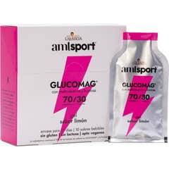 AmlSport Glucomag 70/30 Gel Sabor Limón 10x30ml