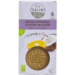 Eco-Salim galletas de Avena Naranja Coco Bio Sin gluten 135 g