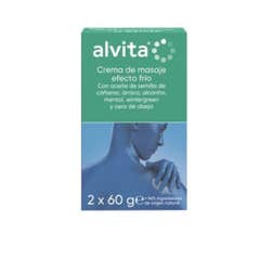 Alvita Crema De Masaje Efecto Frío 2x60 g