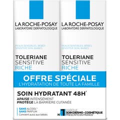 La Roche Posay Tolériane Sensitive Riche Crema Calmante 2x40 ml