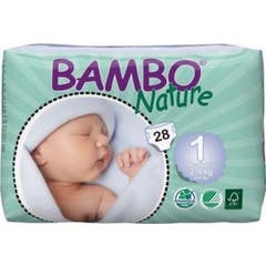 Bambo Nature Nappy Size 1 XS Newborn 22 pieces