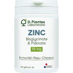 D.Plantes Zinc Bisglicinato y Pidolato 15mg 60caps