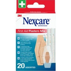 Nexcare First Aid Plasters Mix 20 apósitos