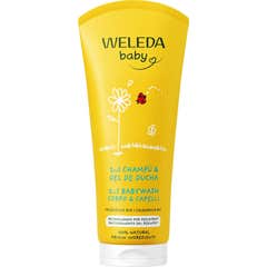 Weleda Baby 2 en 1 Champú y Gel de Ducha de Caléndula 200ml