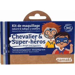 Namaki Maquillage Chevalier Et Super Heros Kit 3 Couleurs