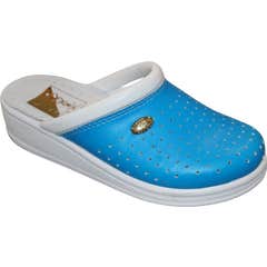 Anatonic Barour Zueco Cuero Turquesa 37 1 Par