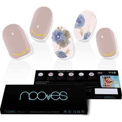 Nooves Elegant Floral Premium Luxe Lámina Uñas Metallic 20uds