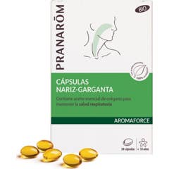 Pranarôm Aromaforce C psulas næse - hals ORGANISK 30 c ps