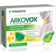Compresse di menta ed eucalipto Arkovox 24 pz