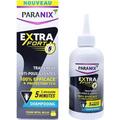 Paranix Extra Strong Champú + Metal Comb 200ml