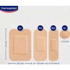 Hansaplast Elastic Apósitos 4 Tamaños 40 uds