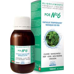 Bioligo POE N°6 Fatiga Temporal Falta de Hierro 100 ml
