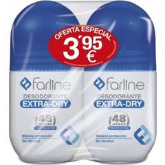 Farline Desodorante Roll-On Extra Dry 2x50ml