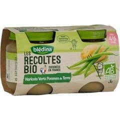Bldina Les R Harictes Judías Verdes Bio Patatas 4-6 Meses 2 X130 g