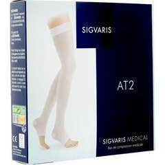 Sigvaris AT2 Media Autofix PA Blanco N5 1 Par