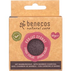 Benecos Cosmeticos Esponja Konjac Bambu Negro 1ud