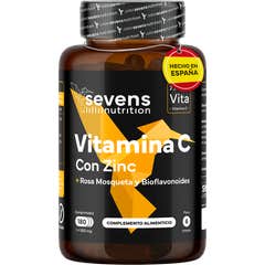 Sevens Nutrition Vitamina C Zinc Bioflavonoid Rosa Mosqu 180comp