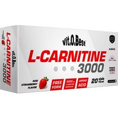 Vitobest L-Carnitine 3000 Sour Strawberry 10ml x 20 Vials