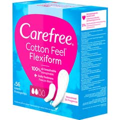 Carefree Carefree Flexiform Protector Cotton Sin Fragancia 56uds