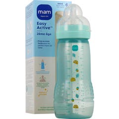 Mam Easy Active Biberón Tetina Flujo Muy Rápido +6M Ice 330 ml