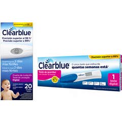 Clearblue Pack Test Ovulación 20 uds + Indicador de semanas