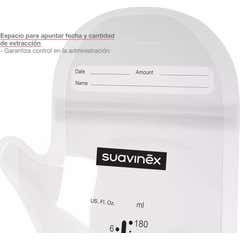 Suavinex Bolsas para Leche Materna Cierre Zip 25uds