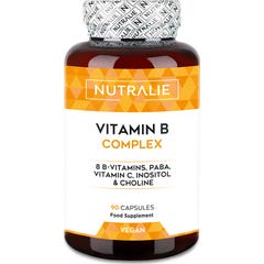 Nutralie Vitamina B Complex con Vitamina C + Colina + Inositol + PABA 90caps