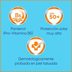 Bepanthenol Tattoo Crema Solar SPF50+ 50ml