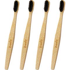 Bio White Cepillo Dental Blanqueador Bambú 4 uds