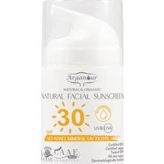 Arganour Protezione solare facciale naturale e biologica Spf30 50ml