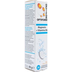 Optiform Magnesium + Vitamine B6 Citroen 20 Tabletten
