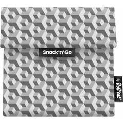 By Roll'Eat Boc'N'Roll Porta Snacks go Tiles Negro 1 ud