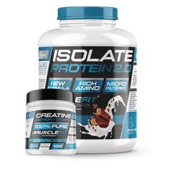 MuscleFit Pack Isolate 2kg ChocoKit + Creatina 300g + Shaker