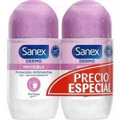 Sanex Dermo Invisible Deo Roll-On 2x50ml