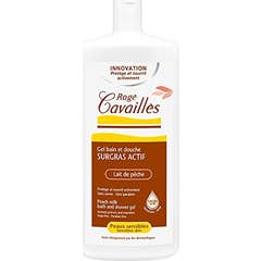Rogé Cavaillès Surgras Gel Bain Douche Actif Lait de Pêche 1L