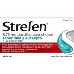 Strepfen Mel e Eucalipto Sem Açúcar Flurbiprofeno 8.75mg 24comp