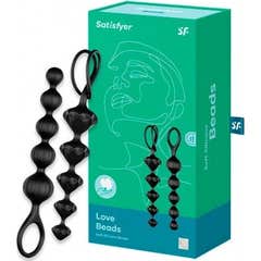 Palle anali Satisfyer Love Beads Nero 1pc