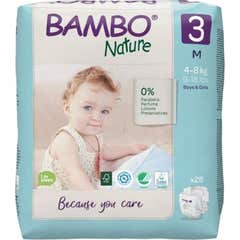 Bambo Nature Pañales Talla 3 M 4-8Kg 28uds