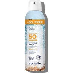 Sensilis Body Spray Dry Touch SPF50 200 ml + 50 ml