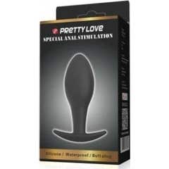 Mooie Liefde Anaal Plug Silicone Anker Anaal Plug 8.5 Cm Zwart 1pc