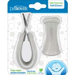Dr. Brown'S Tijeras Cortaúñas Mango Seguro 2 uds