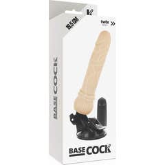 Basecock Realistisk Vibrator Fjernbetjening Naturlig 19.5cm 1stk