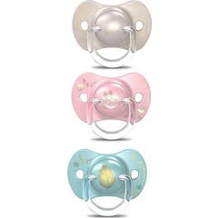 Suavinex Chupete Gold 6-18M Silicona 1ud