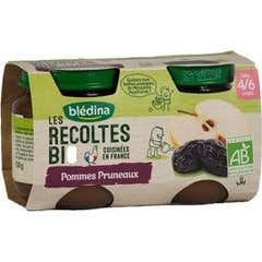 Bldina Les R Cosecha Manzanas Ecológicas Ciruelas 4-6 Meses 2 X130 g