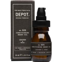 Depot Nº 505 Conditioning Beard Oil Leather & Wood 30 ml