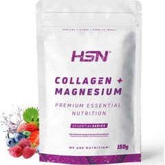 HSN Colágeno Hidrolizado + Magnesio 2.0 en Polvo Frutos Rojos 150g